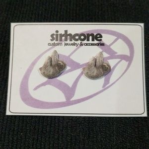 Cute Sloth Hanging Photo Earrings